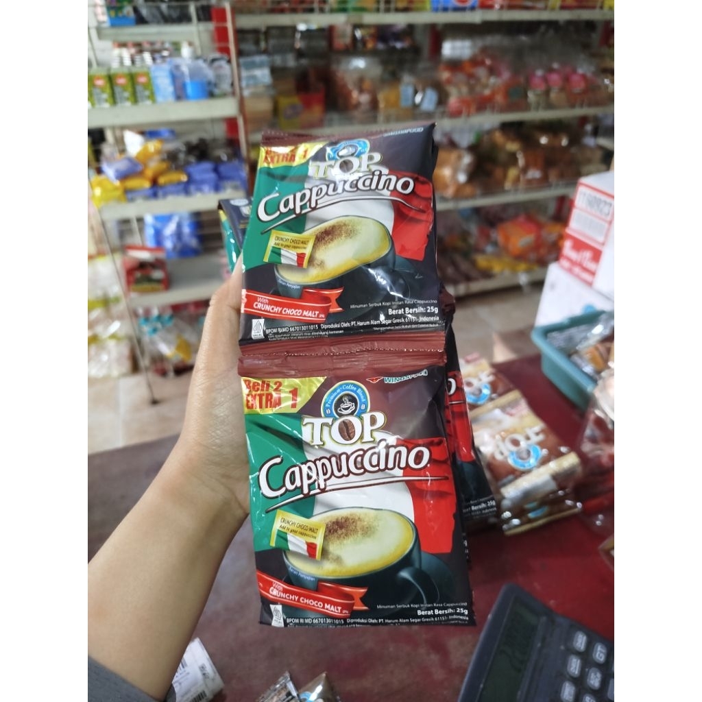 

Top Cappucino With Crunchy Choco Malt 1Pak (15Sachet)