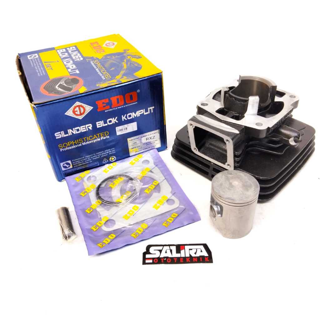 Silinder Cylinder Blok Block Motor Yamaha RXZ Set Piston Seher Seker Ring Pen EDO Racing 56mm