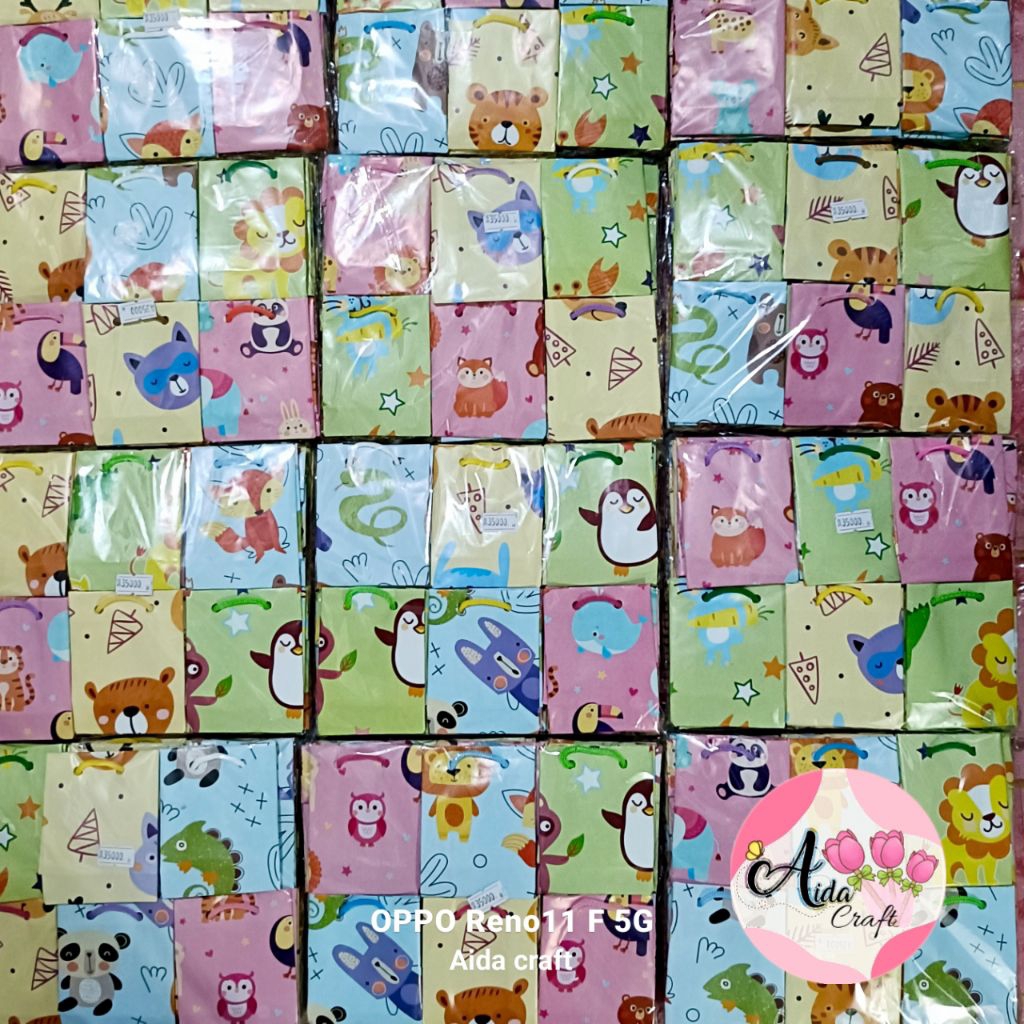 

Tempat telur kertas kado isi 50