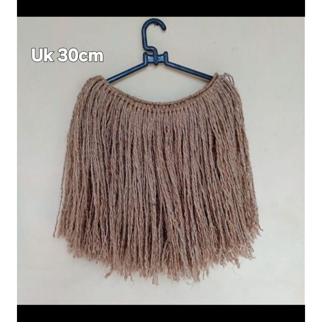 Rok Rumbai Papua Goni Anak , Rok Rumbai Anak Panjang 30cm