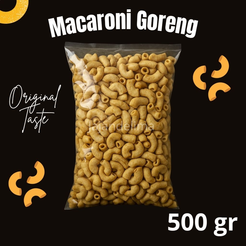 

Makaroni Goreng Original 500gr – Renyah Gurih, Camilan Favorit Semua Usia