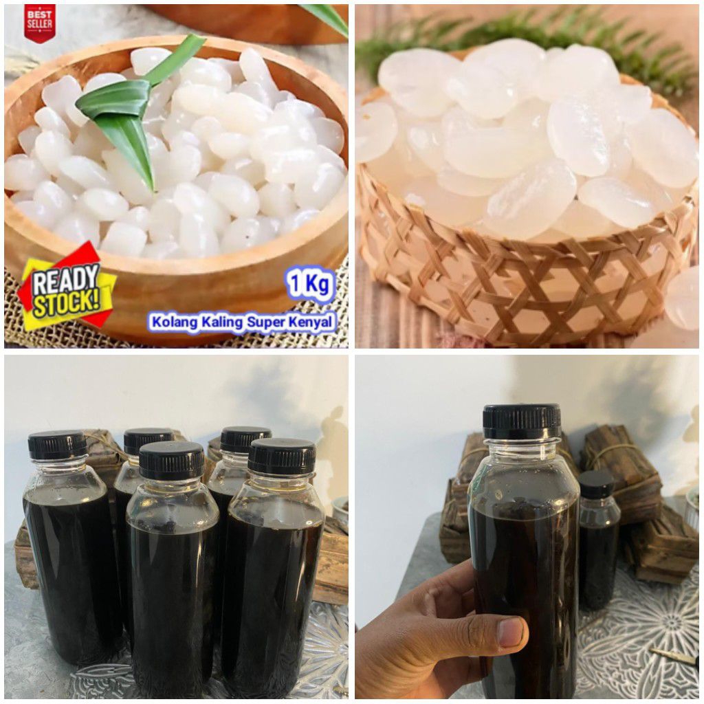 

paket hemat 1kg kolang kaling segar + 500ml gula aren cair asli tanpa campuran