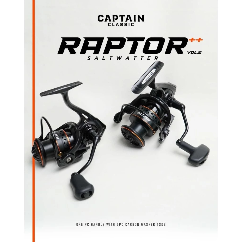 REEL CAPTAIN RAPTOR++ 1000-2000 | SW POWER HANDLE