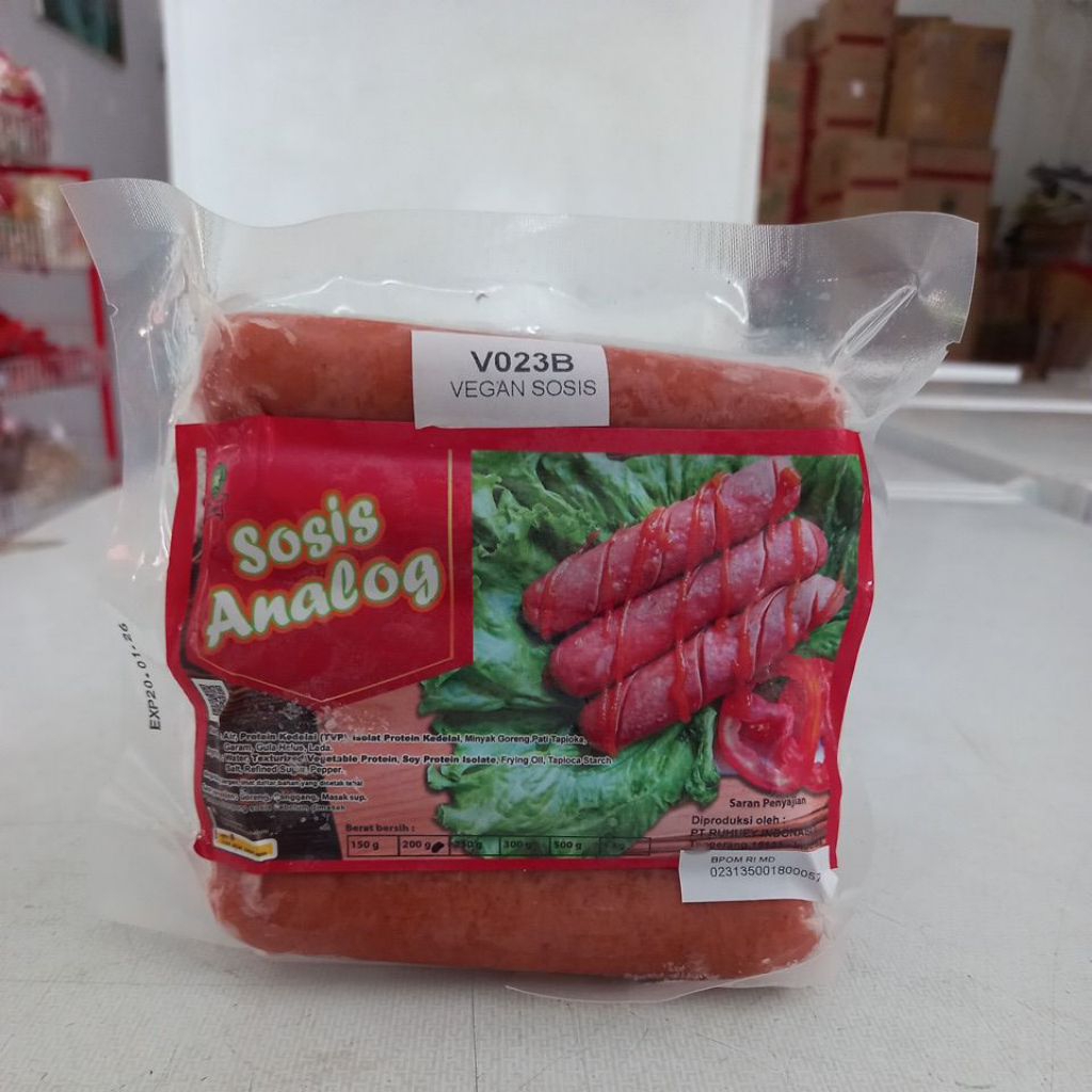 

[FROZEN][INSTANT ONLY]Ruhuey Sosis Analog 200g/Sosis Vegan Vegetarian