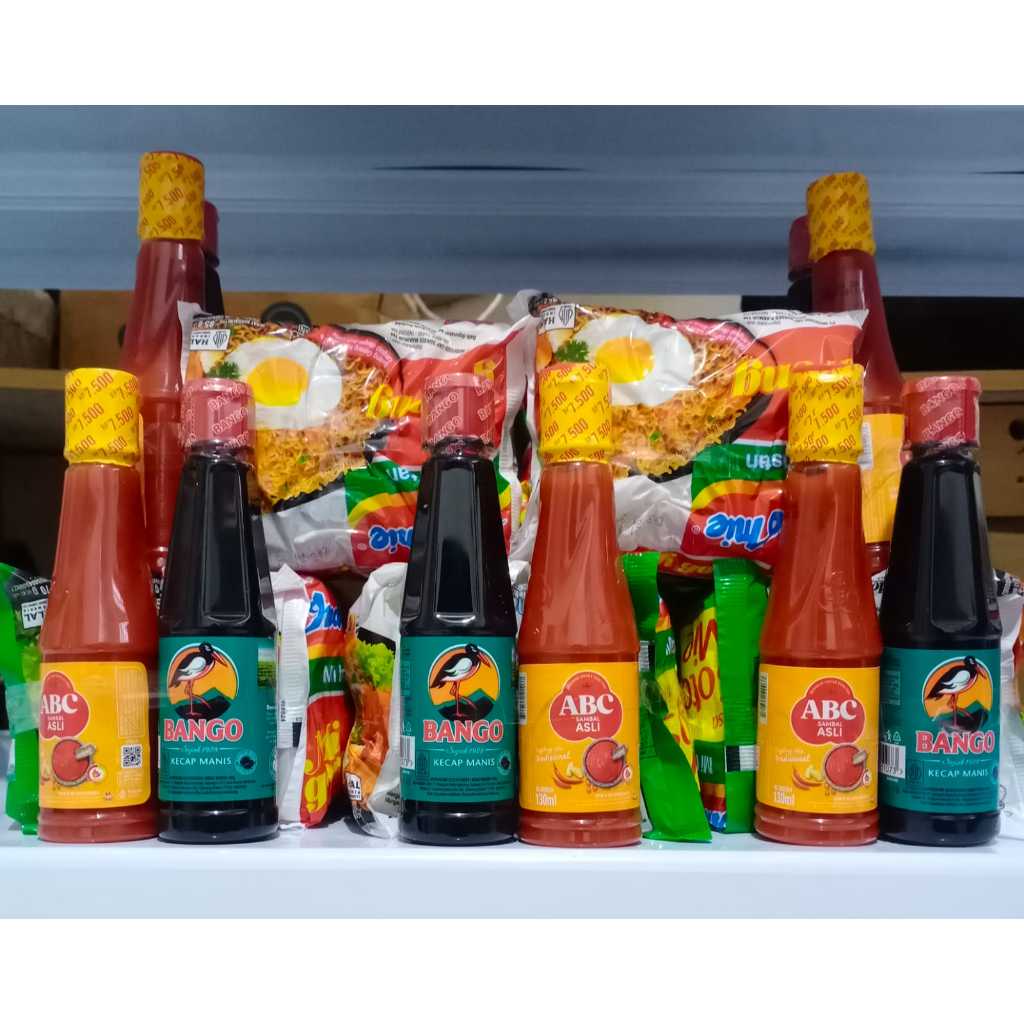 

Paket Bundleing Paket Hemat Paket Banjir Mei Goreng 2 Mei Kuah 2 Sambal ABC dan Kecap Bango