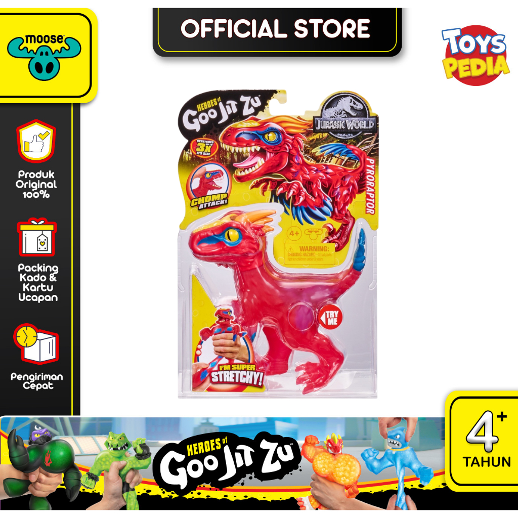 Mainan Heroes of Goo Jit Zu Jurassic World Hero Pack