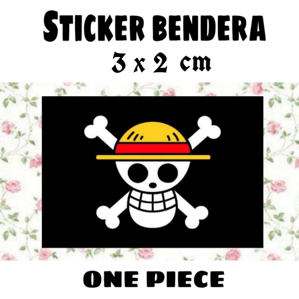 

STICKER BENDERA ONE PIECE LAMINASI DOFF