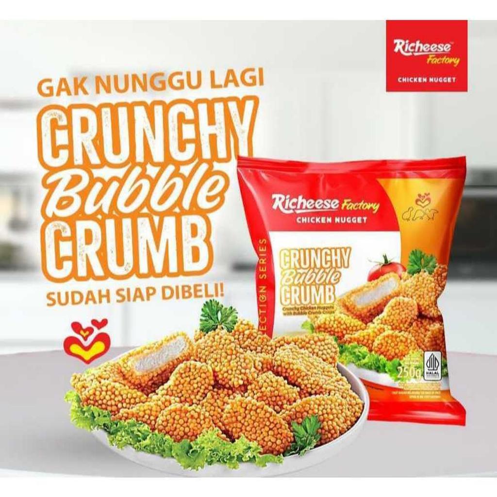 

RICHEESE Nugget Crunchy Bubble - Naget Ayam Crispy Bubble 125gr - Kheiza Frozen