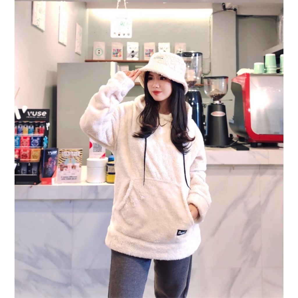 SHERPA HOODIE BULU/ JAKET SHERPA/ JAKET BULU/HOODIE BULU/HOODIE SHERPA