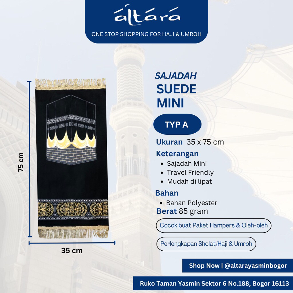 Sajadah | Sajadah Suede Mini | Sajadah Mini | Sajadah Turki | Sajadah tipis | sajadah hampers | Saja