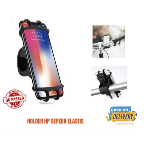 HOLDER HP SEPEDA KARET ELASTIS KUAT TEMPAT HP GOWES GUNUNG RUNNING