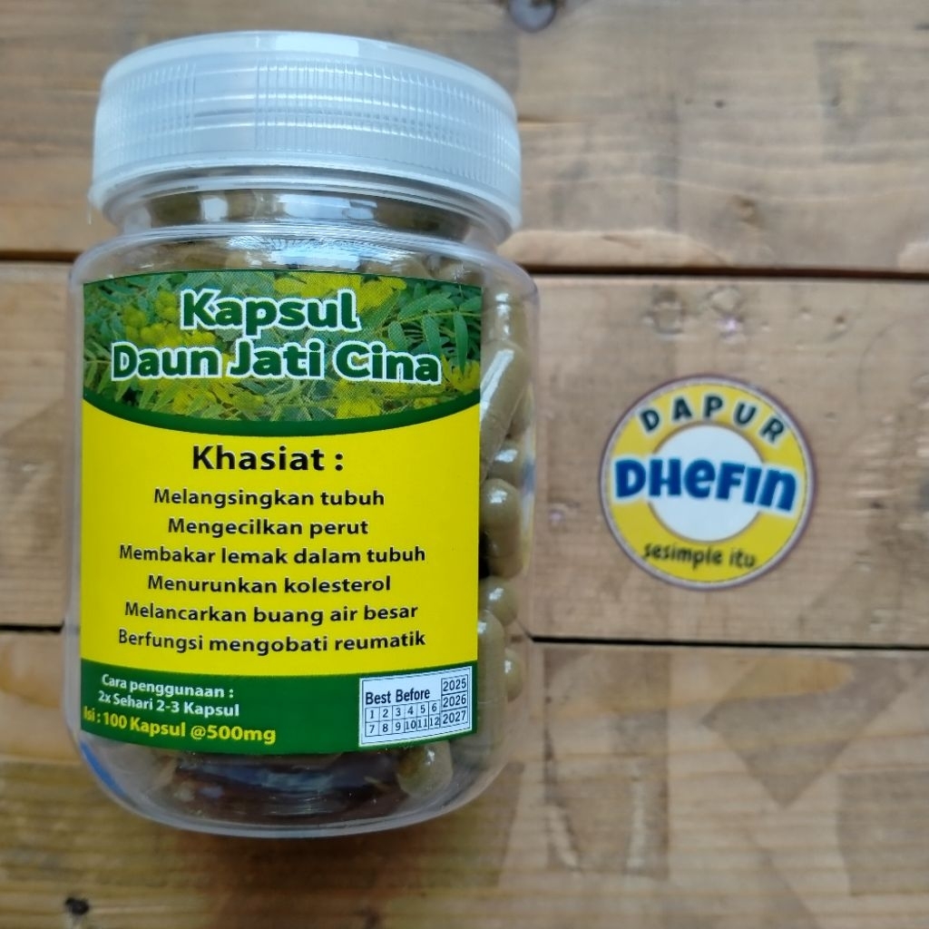 

Kapsul Herbal Bubuk Daun Jati Cina isi 100 Pcs Kemasan Botol HALAL