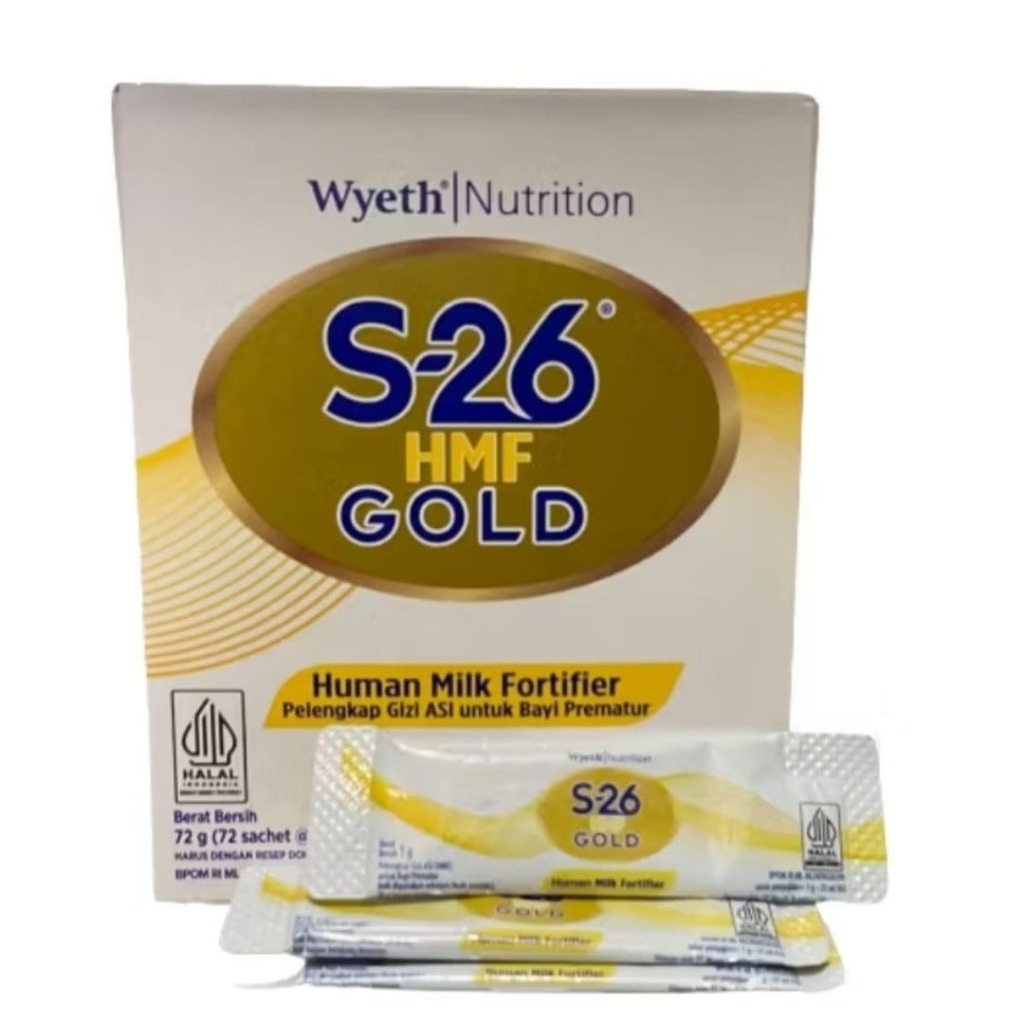 S26 HMF Gold Human Milk Fortifier BOX isi 72 sachet