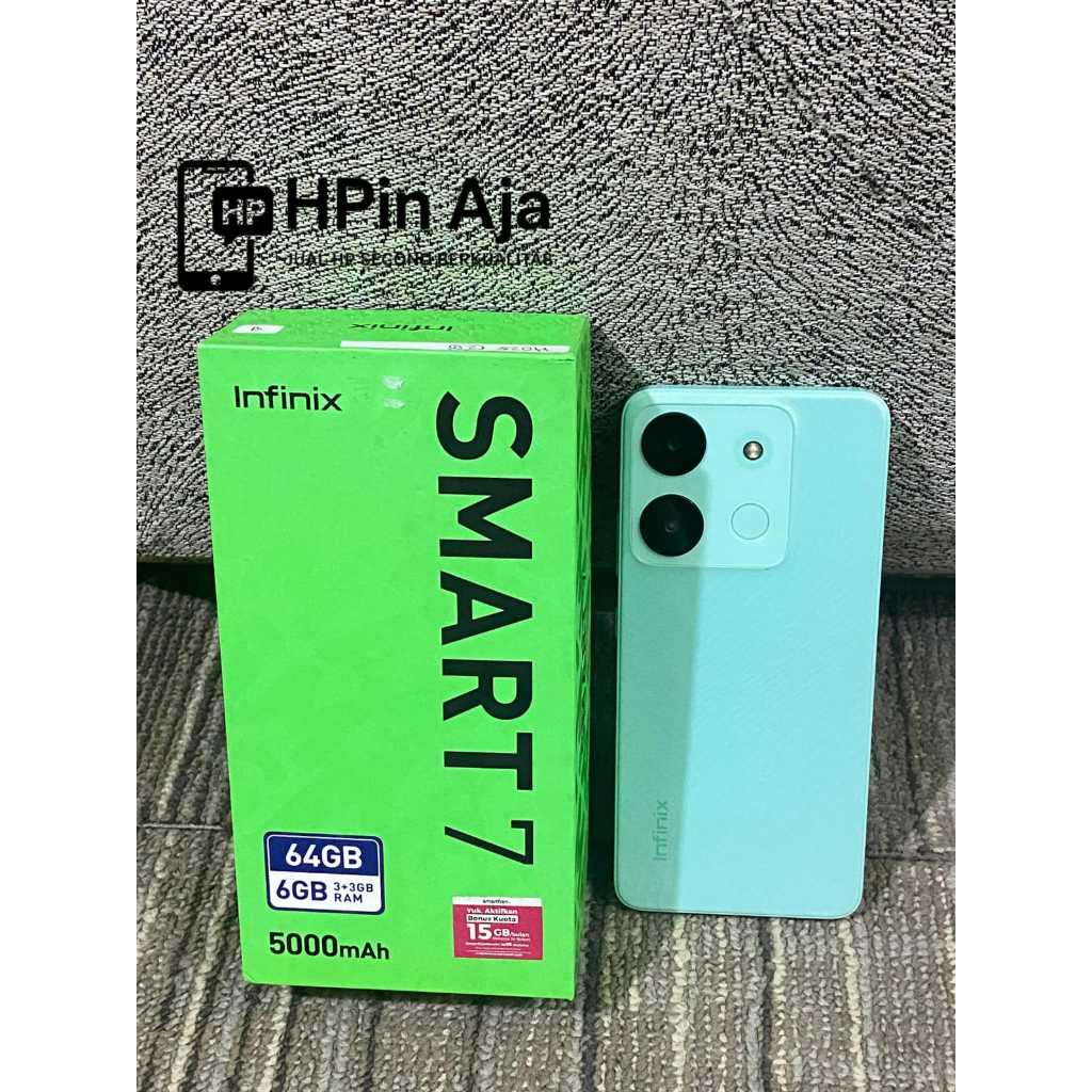 INFINIX SMART 7 3/64GB SECOND FULSET PLUS CHARGER