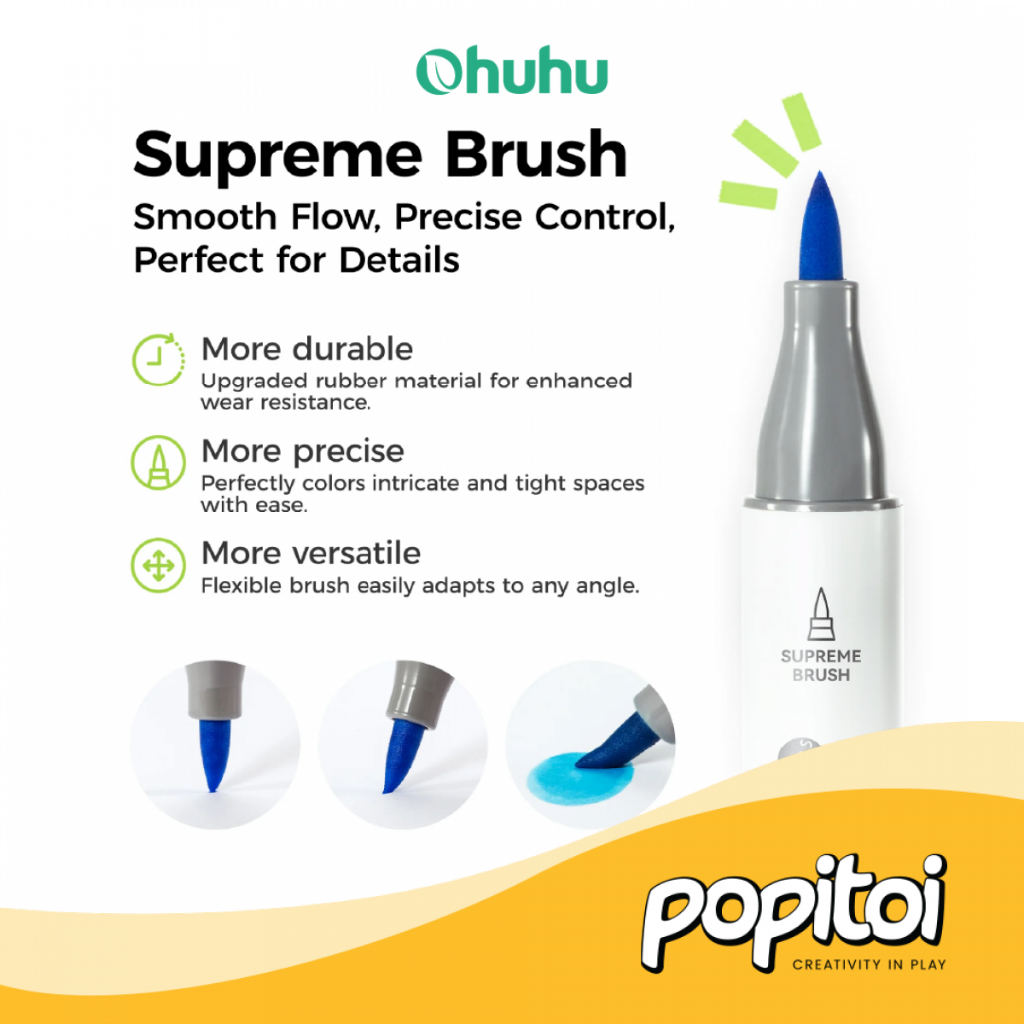 

Ohuhu Honolulu Plus Alcohol Art Markers Set 24 36 Supreme Rubber Brush Double Tip Coloring Spidol Warna