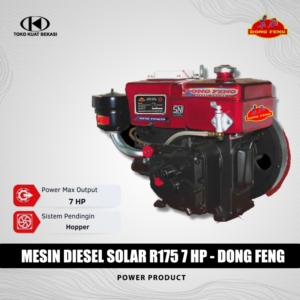 DONG FENG diesel R175 / Mesin Diesel Solar 7 HP Dong Feng