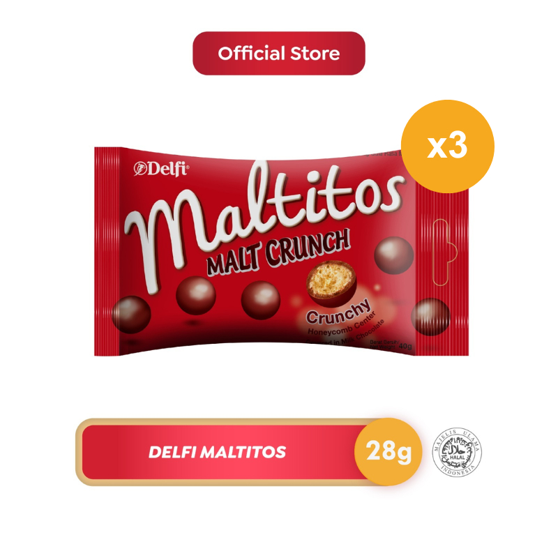 

Delfi Maltitos Cokelat 3 x 28 gr