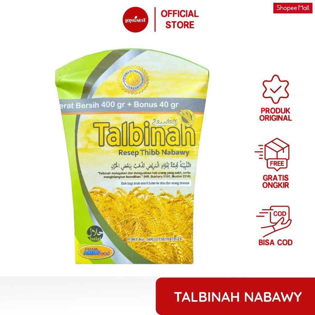 

Tepung Talbinah 400 gr + 40 gr Atasi Maag Gerd Asam Lambung