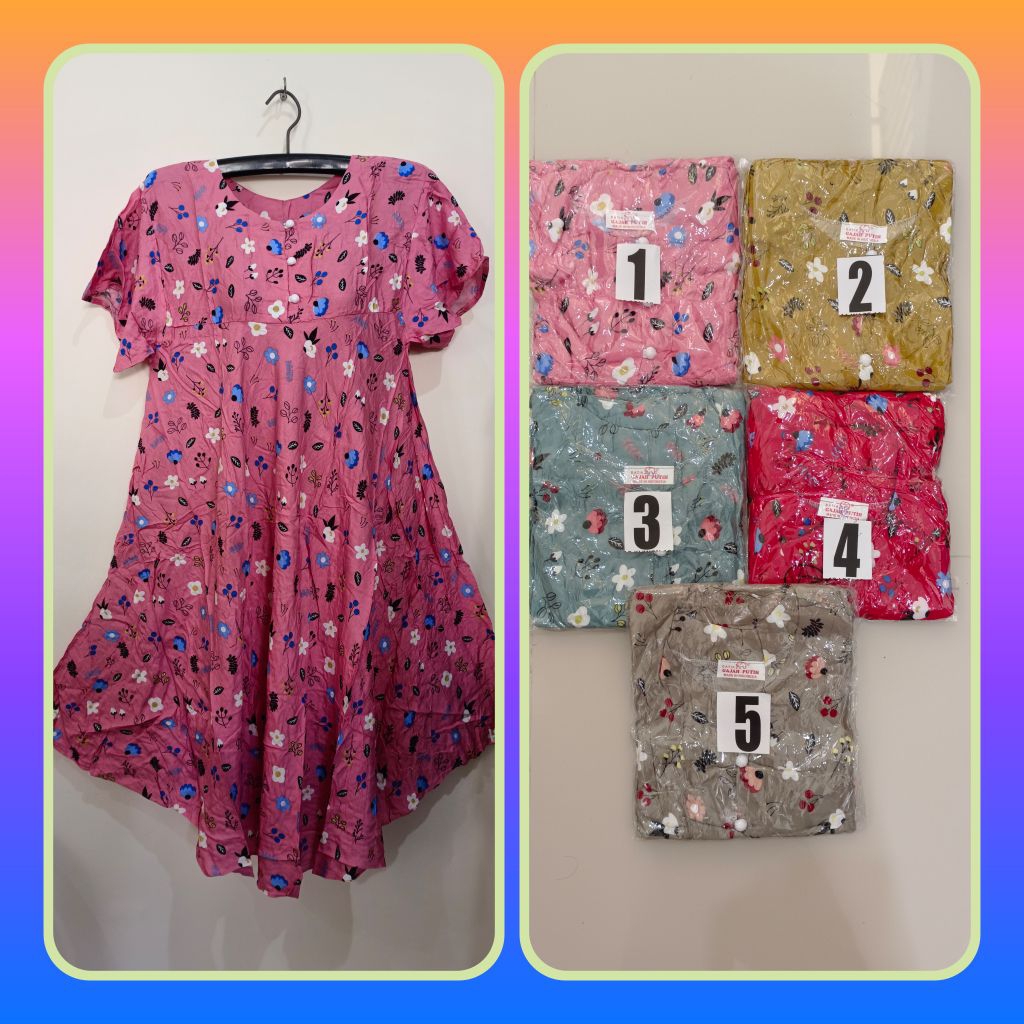 Daster payung klok mutiara LD 106 cm merek Gajah Putih