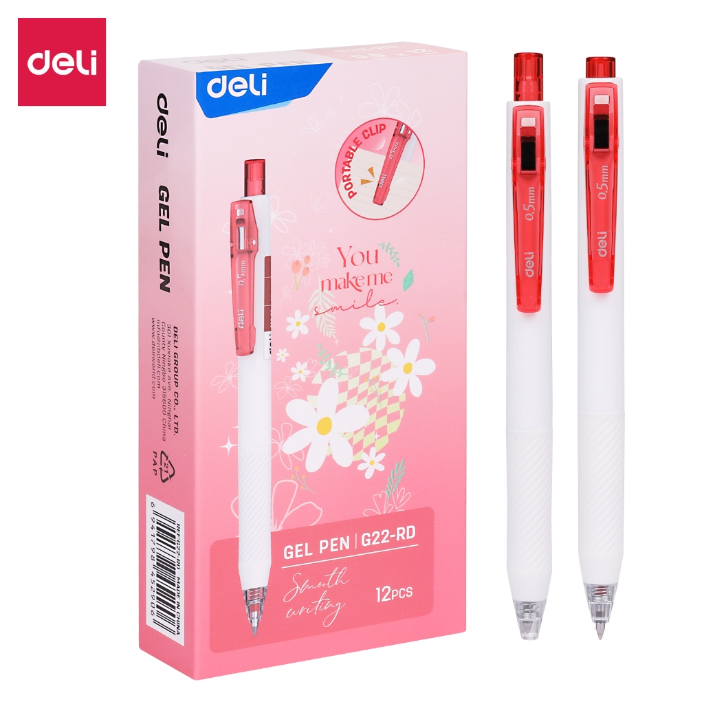

Deli Gel Pen G22 Pulpen Gel Cetek