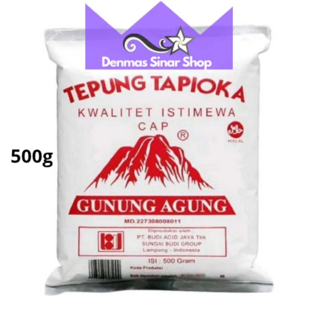 

Tepung Tapioka Cap Gunung kemasan 500g