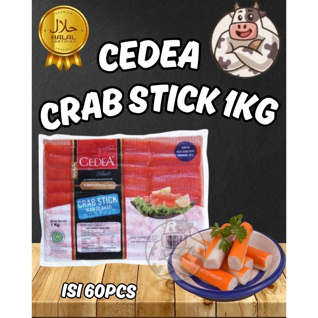 

CEDEA CRAB STICK IKAN OLAHAN 1KG ISI 60PCS HALAL