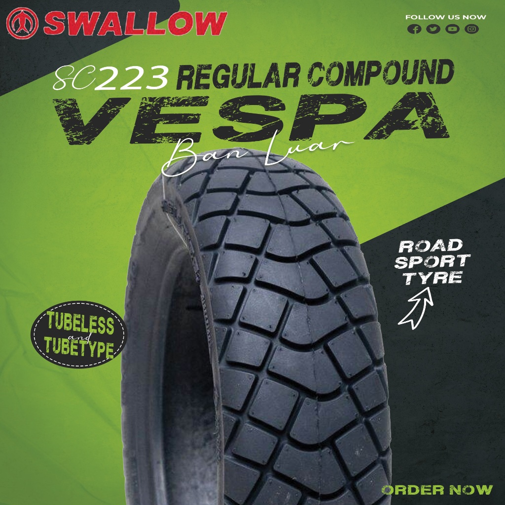 BAN SWALLOW S223 / VESPA / BAN RING 10 / TUBELESS