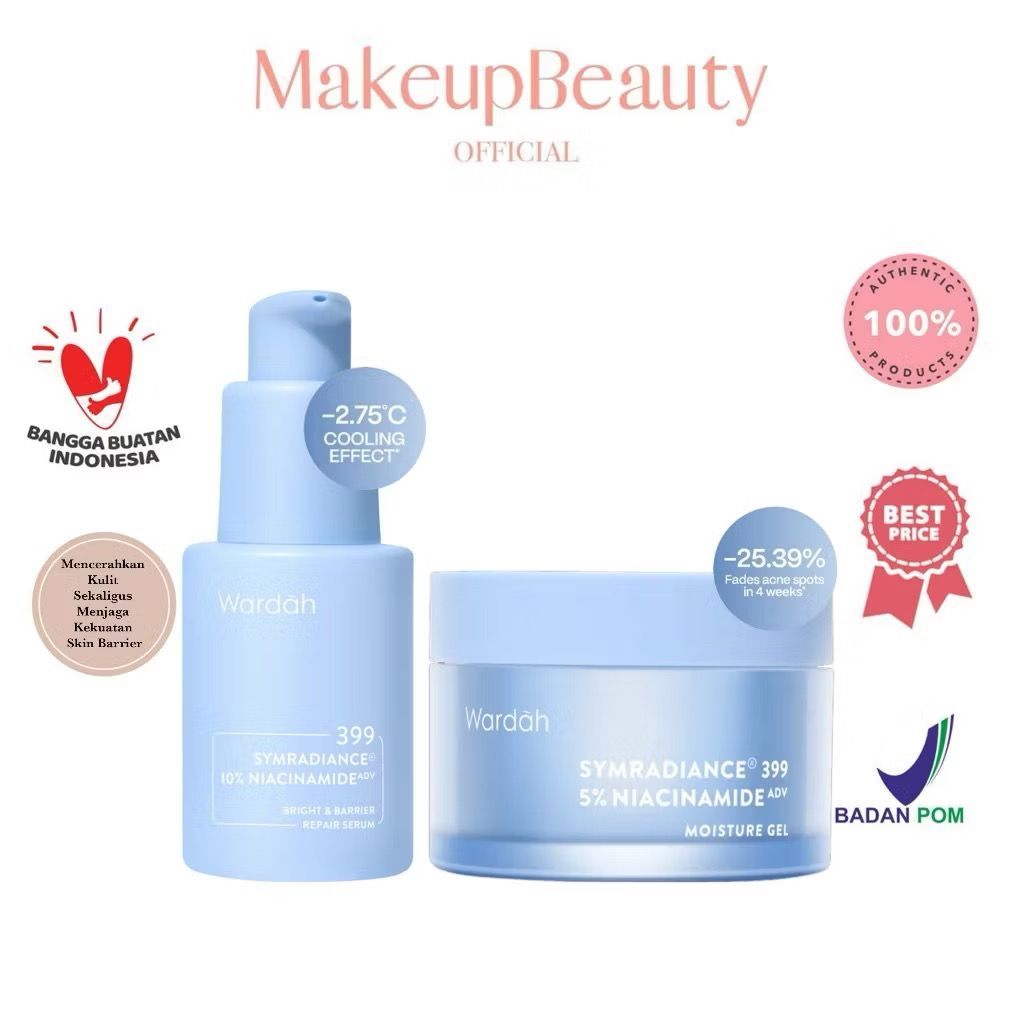 WARDAH Symradiance 399 All Series  Moisturizer Gel Serum Eksfoliasi Wajah