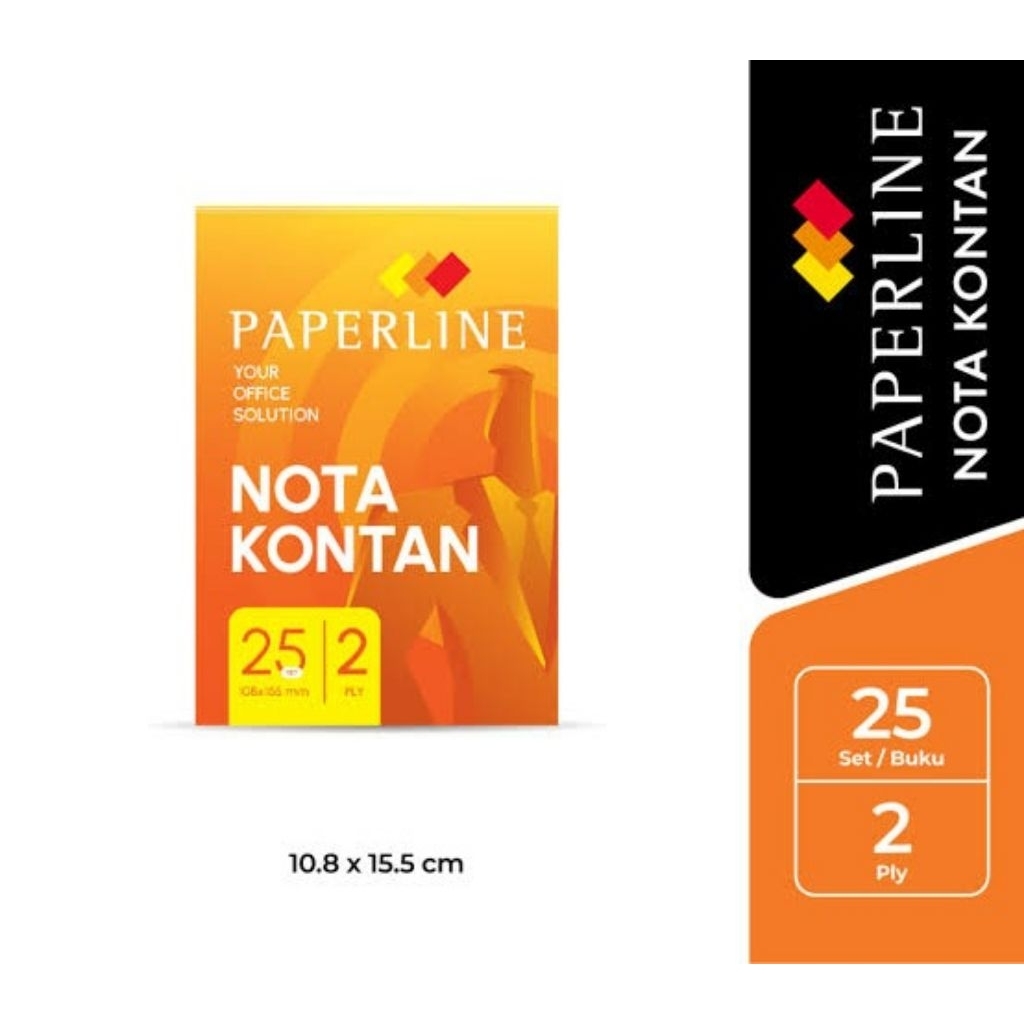 

[10 BUKU] NOTA KONTAN KECIL 2 RANGKAP / NCR K2 / NOTA K-2 PLY PAPERLINE