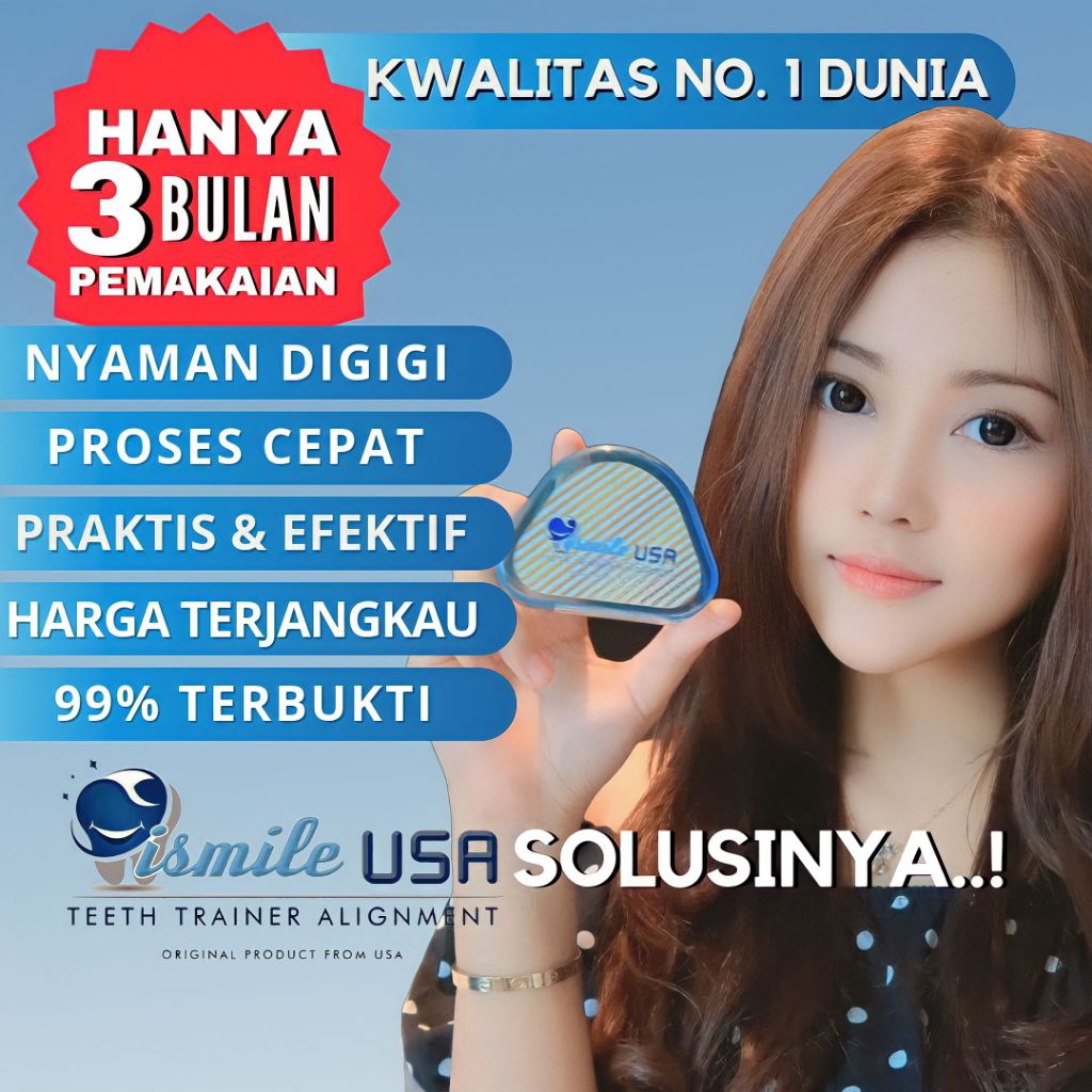 100% Perapih Gigi Original ismileUSA || Original Perata Gigi ismileUSA || Perapih Gigi Asli USA || P