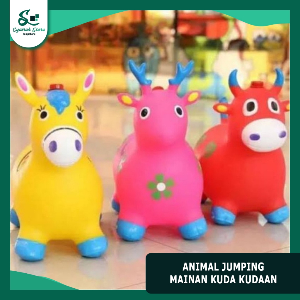 Animal Jumping Jumbo – Mainan Anak Viral Kuda-Kudaan Karet Isi Angin