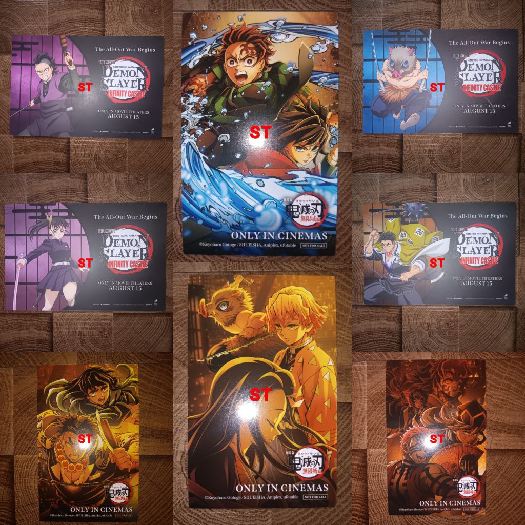 CGV Cinepolis X Demon Slayer Limited Edition Kimetsu No Yaiba Collectible Card Trading Postcard Gant