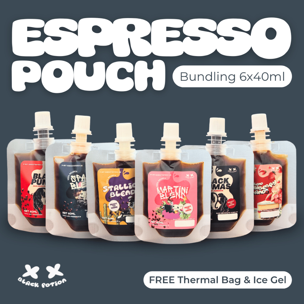 

Bundle Espresso Pouch Kopi Konsentrat Full Kopi - 6 pcs
