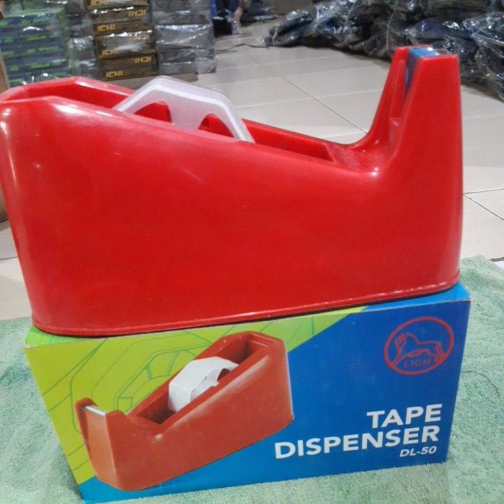 

tempat solatip besar lion Dl-50 besar/tape dispenser besar lion murah