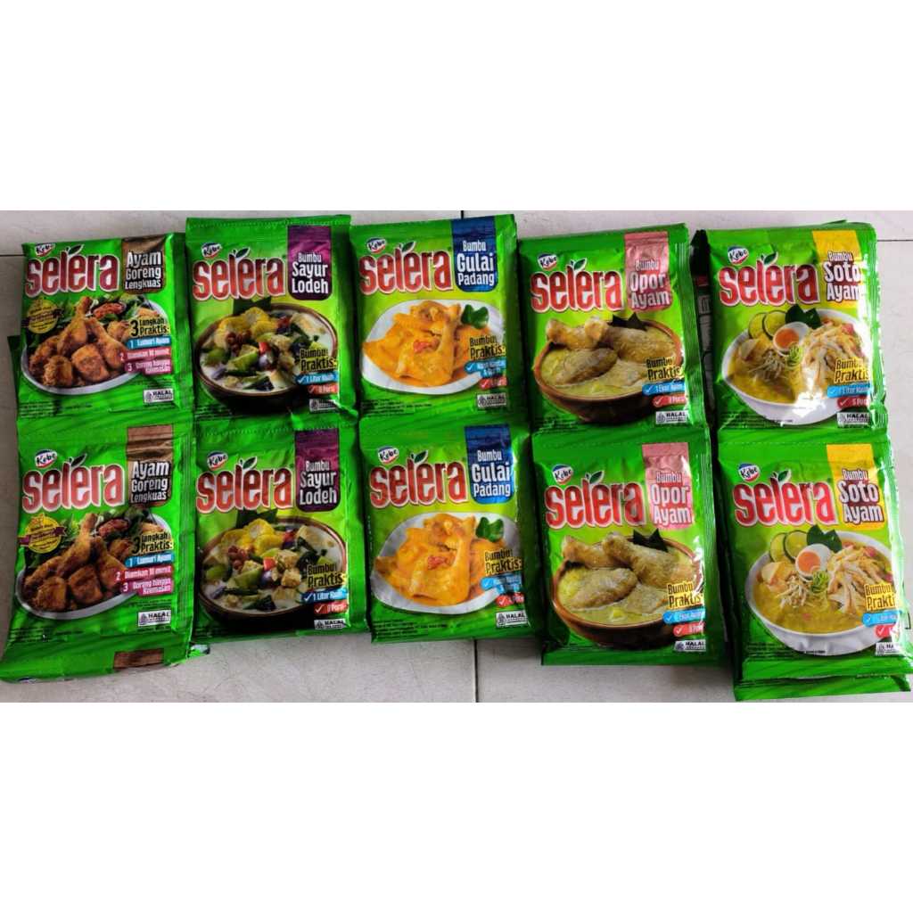 

Kobe Selera Bumbu Ayam Goreng Lengkuas Gulai 80g 1 Renceng Isi 10 Sachet All Variant