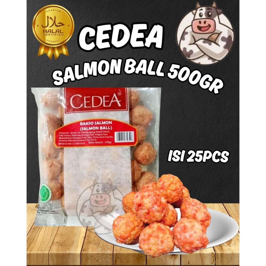 

CEDEA SALMON BALL/ BOLA SALMON IKAN OLAHAN 500GR ISI 25PCS