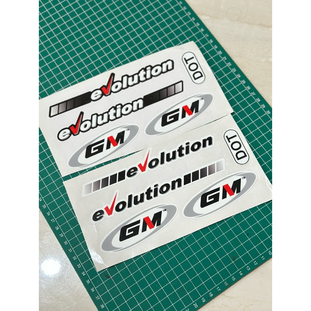 STIKER HELM GM EVOLUTION SET