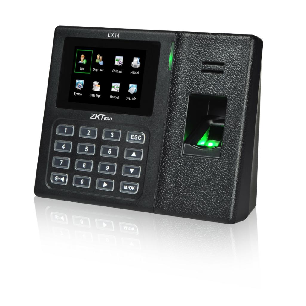 Mesin Absensi Sidik Jari ZKTeco LX14 – Fingerprint, PIN, USB, LCD