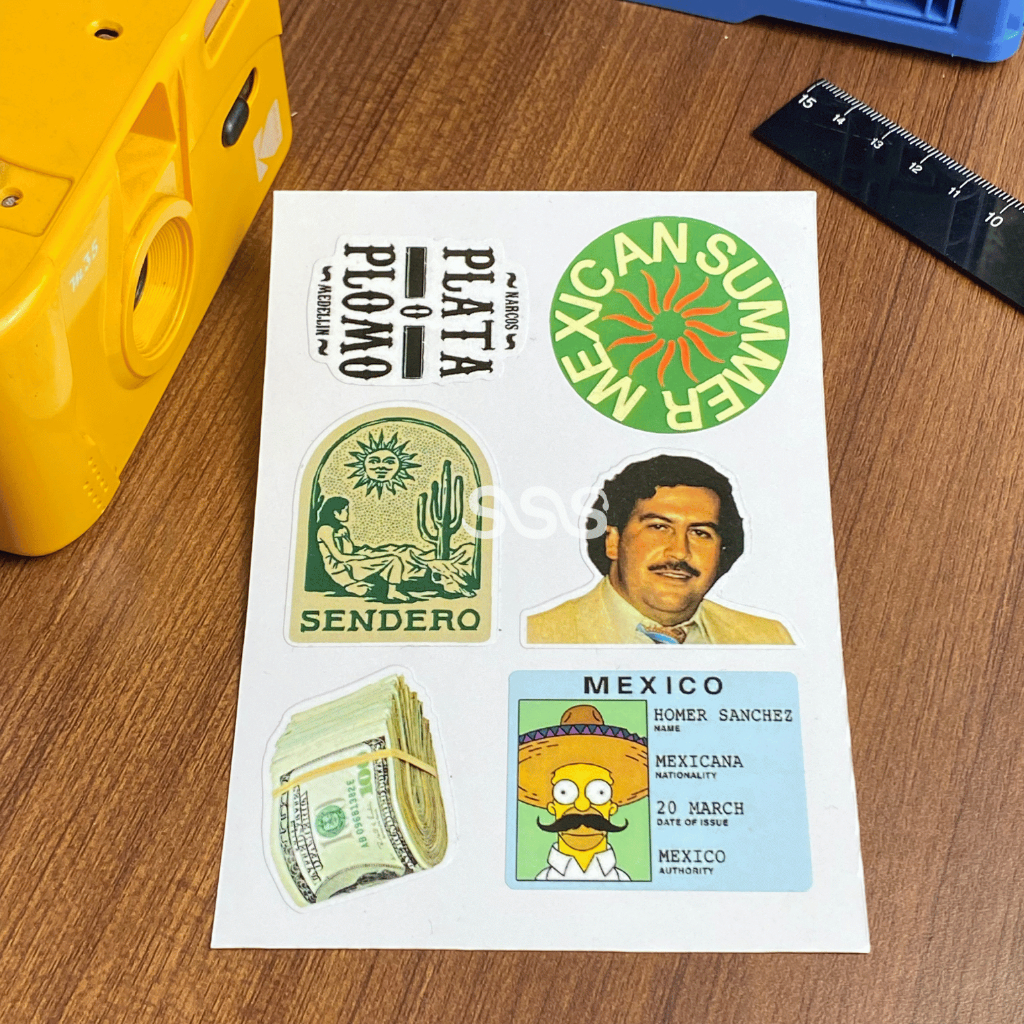 

STICKER PABLO ESCOBAR / AESTHETIC STICKER / STICKER SIMPSON / SUNDAY STICKER STUFF