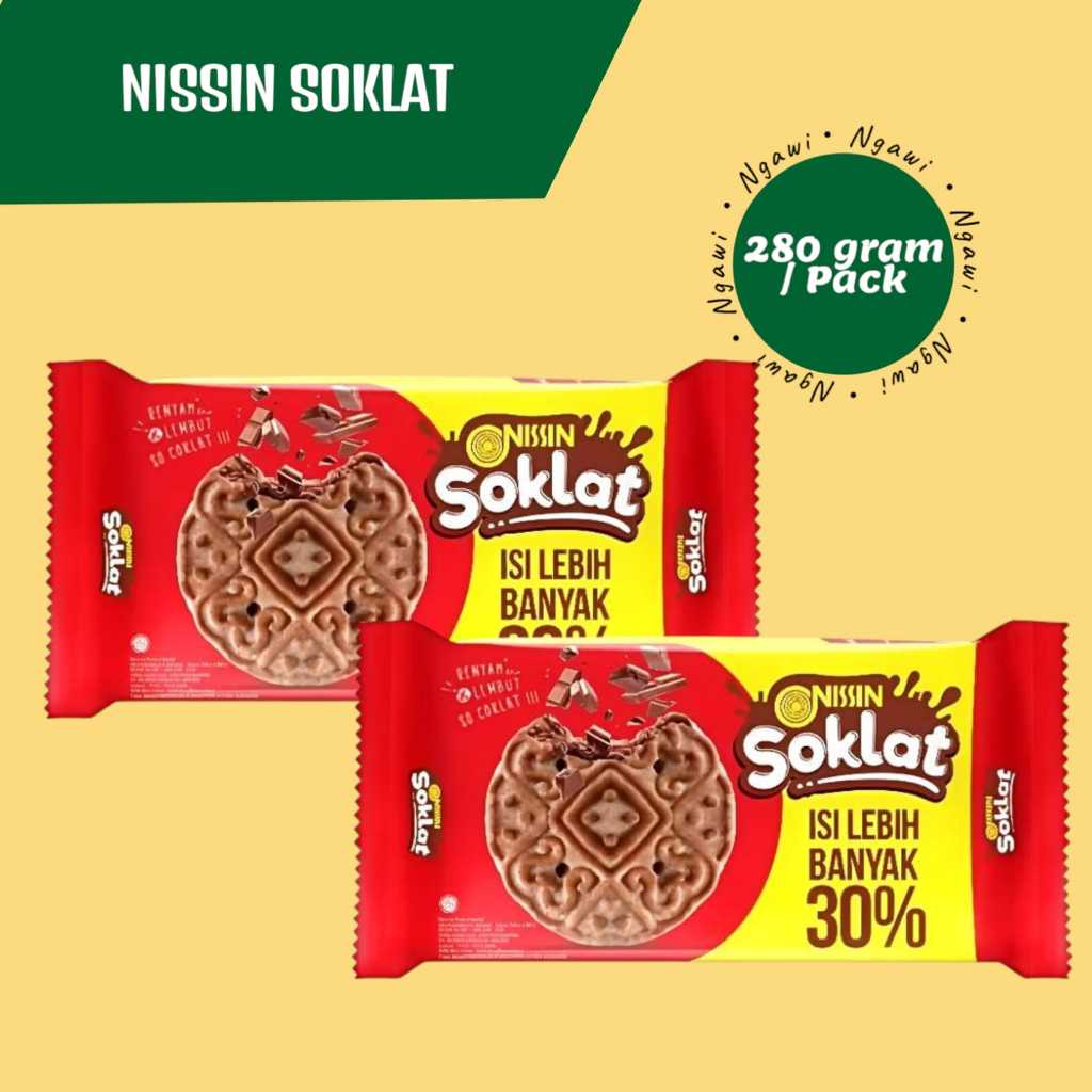 

Nissin Soklat Biskuit Rasa Cokelat 280gram