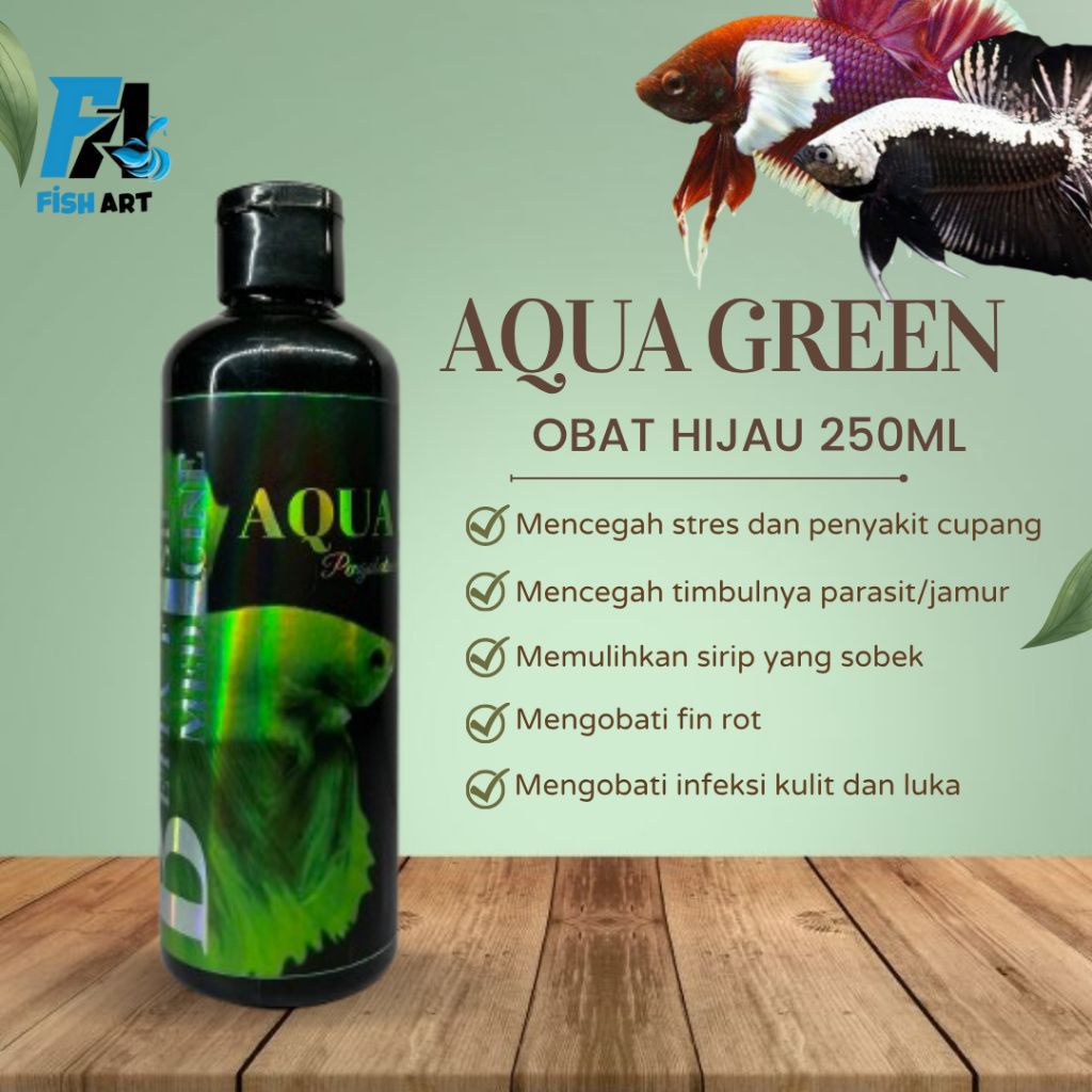OBAT HIJAU IKAN CUPANG | AQUA GREEN 250ml