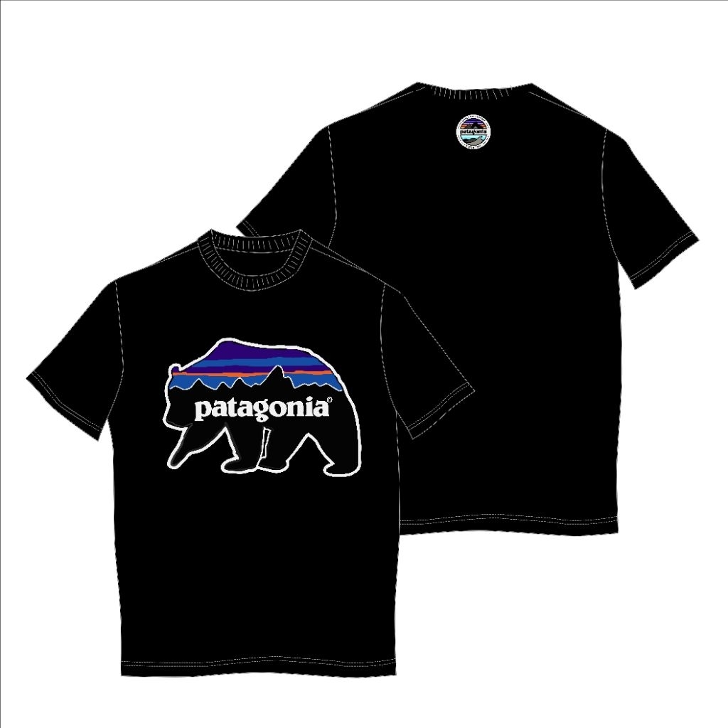 Kaos Patagonia Beruang Kaos Hitam Kaos Putih