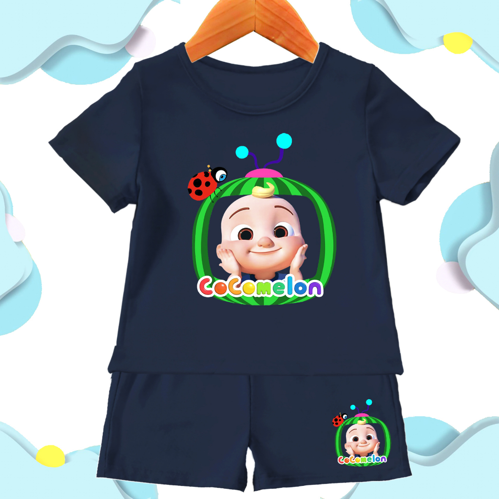 baju setelan anak anak cocomelon / kaos setelan cocomelon