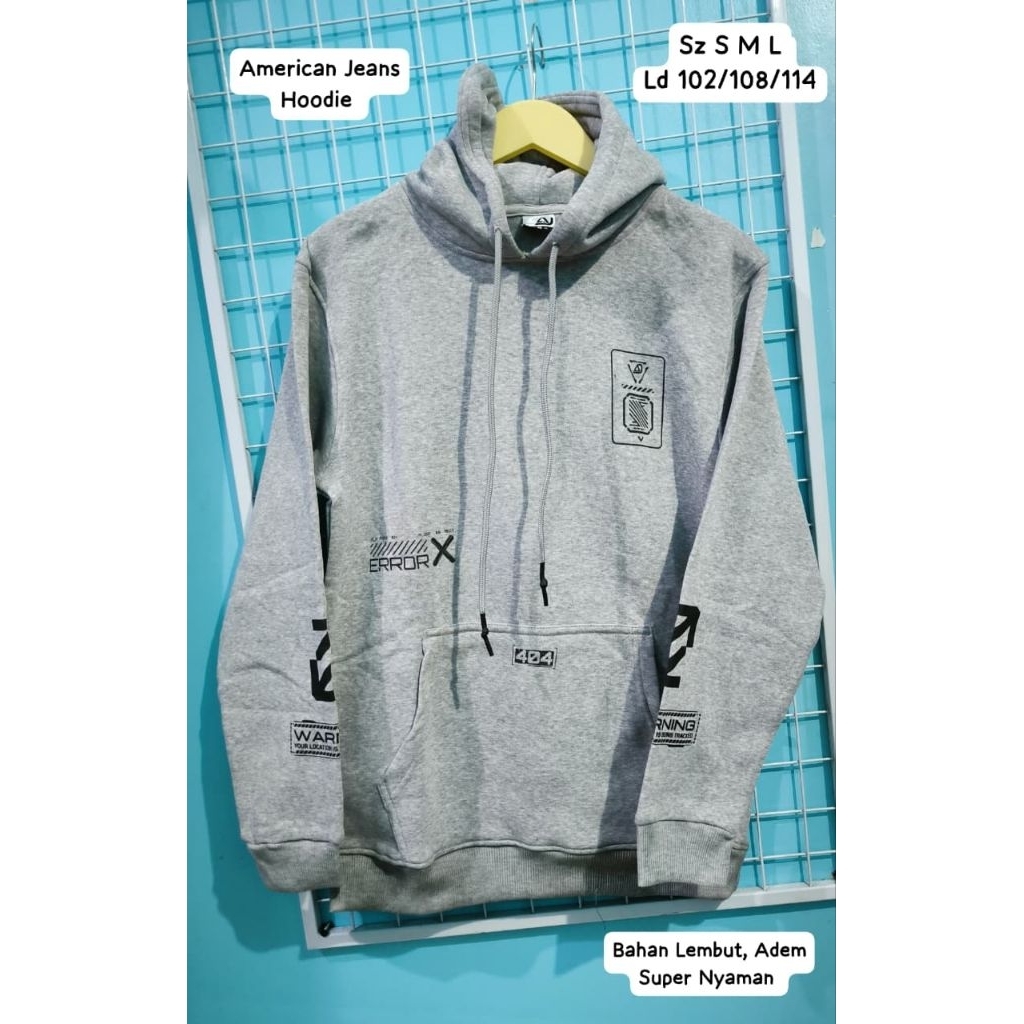 JKT SWEATER HOODIE PRIA / UNISEX AMERICAN JEANS BRANDED MATAHARI NRY337