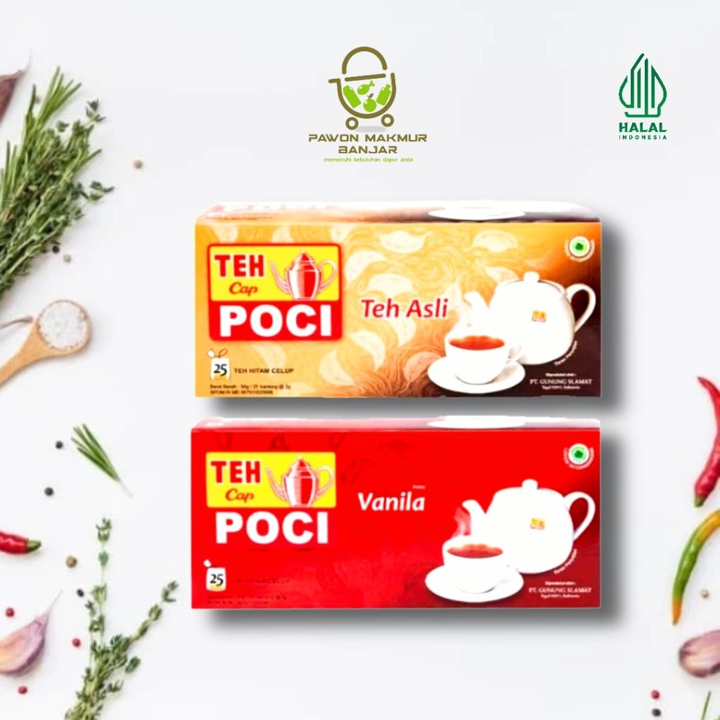 

TEH CAP POCI TEH ASLI DAN VANILA ISI 25 KANTONG