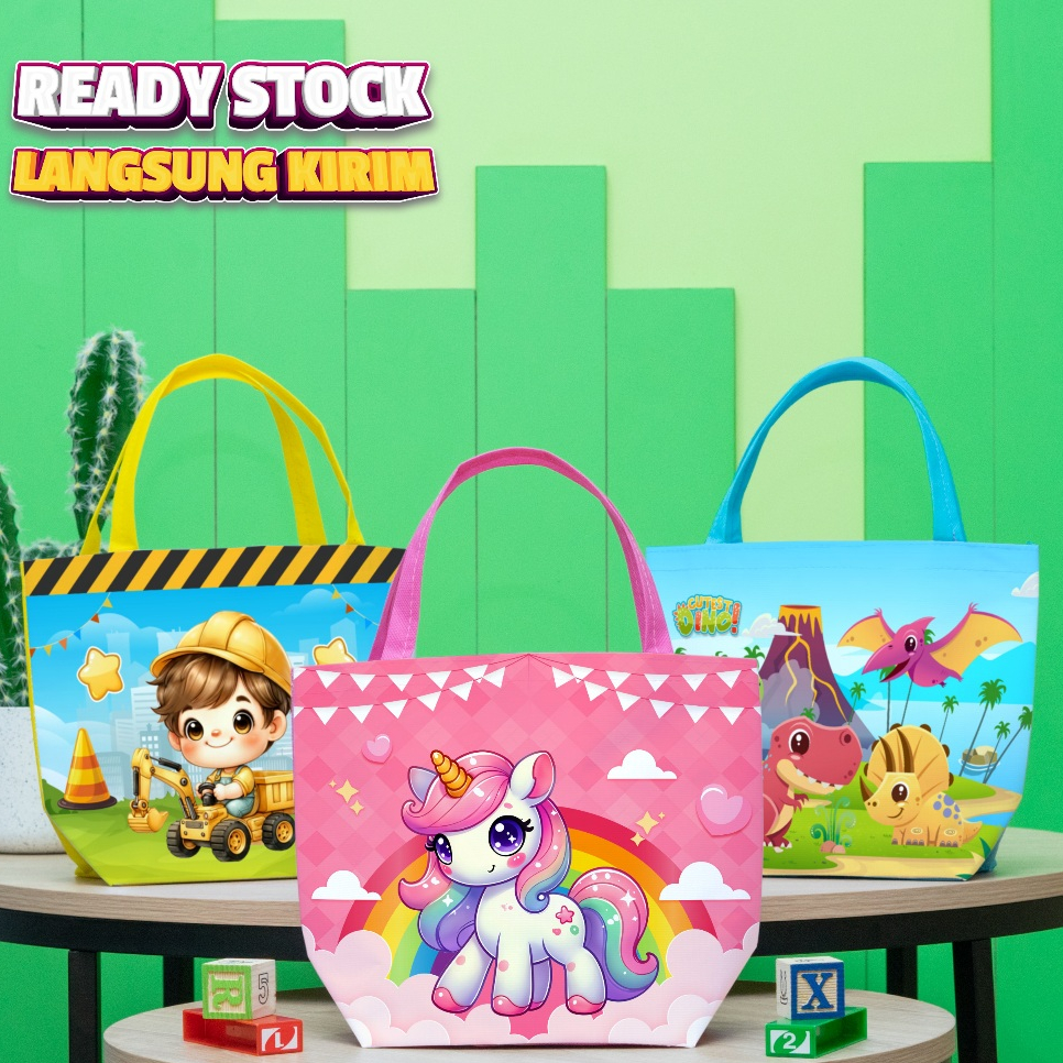 

Ready Stok Tas Ulang Tahun Anak Terlaris, Goodie Bag Segala Acara Motif Viral