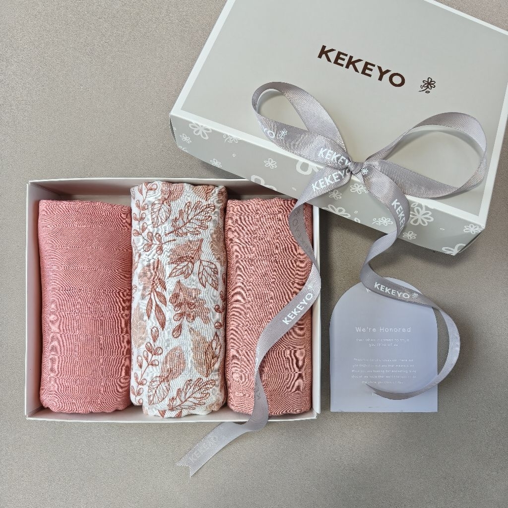 Kekeyo Premium Bamboo Cotton Baby Swaddle | Bedong Bayi Premium