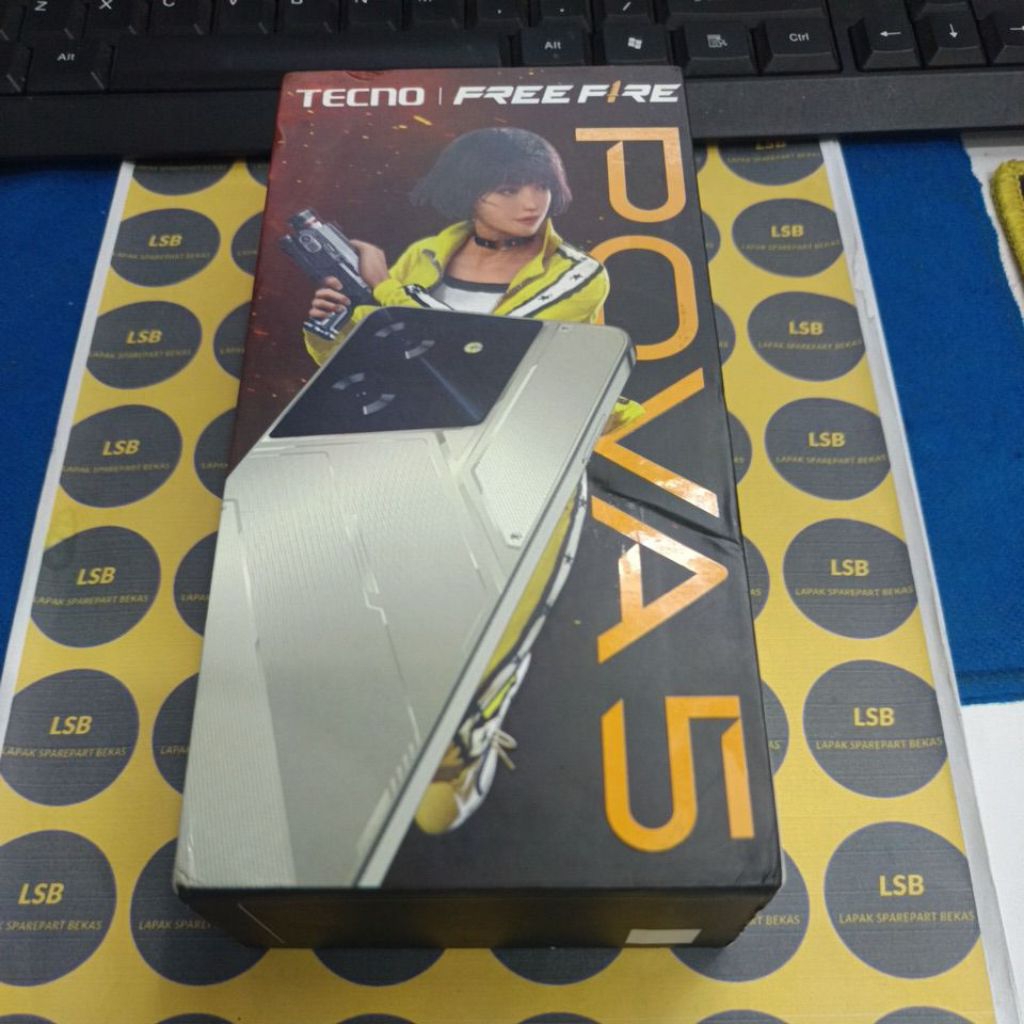 DUS BOX HANDPHONE TECNO POVA 5 ORIGINAL BEKAS