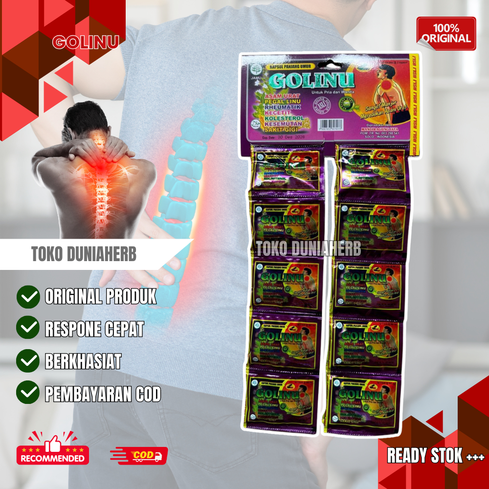 

Kapsul Pegal Linu Golinu Original 20 Sachet