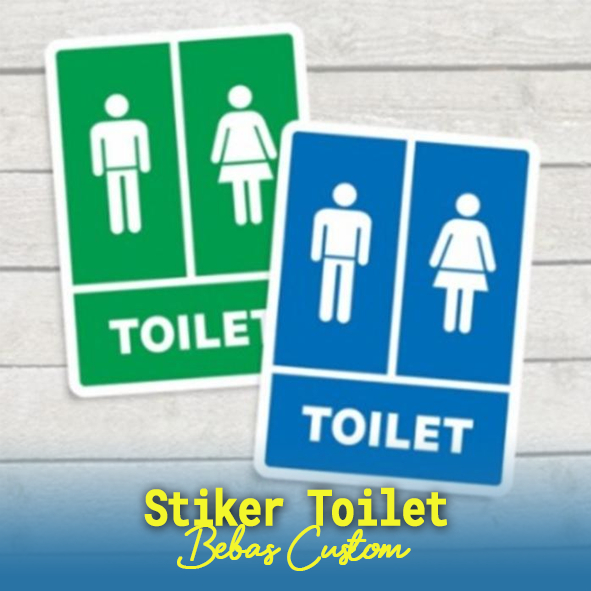 

Stiker Toilet Wanita/Pria, Stiker Toilet Free Design, Stiker Quantac Anti Air, Stiker Toilet Ukuran 20x25cm
